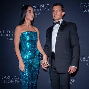 (G-R) Katy Perry et Orlando Bloom assistent au 3ème dîner annuel de Kering's Caring for Women à The Pool le 09 septembre 2024 à New York City.  ©Ron Adar/TheNEWS2 via ZUMA Press Wire/Bestimage