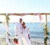 Exclusif -  Soirée du mariage de Christine Bravo et Stéphane Bachot sur la plage du restaurant Marinella à l'Ile Rousse en Corse le 11 Juin 2022 © Dominique Jacovides / Bestimage