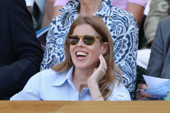 La princesse Béatrice au Royal Box le jour de l'ouverture des championnats de tennis de Wimbledon à Londres, le 30 juin 2025. © Stephen Lock / i-Images/ABACAPRESS.COM