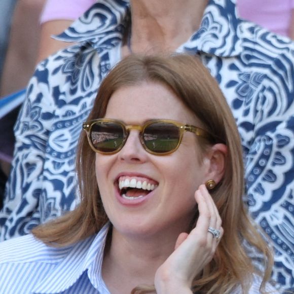 La princesse Béatrice au Royal Box le jour de l'ouverture des championnats de tennis de Wimbledon à Londres, le 30 juin 2025. © Stephen Lock / i-Images/ABACAPRESS.COM