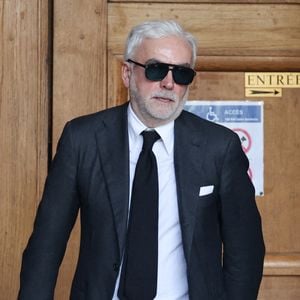 Pascal Praud - Sorties des obsèques de Philippe Labro en l'église de Saint-Germain-des-Prés à Paris le 13 juin 2025. © Dominique Jacovides - Christophe Clovis / Bestimage