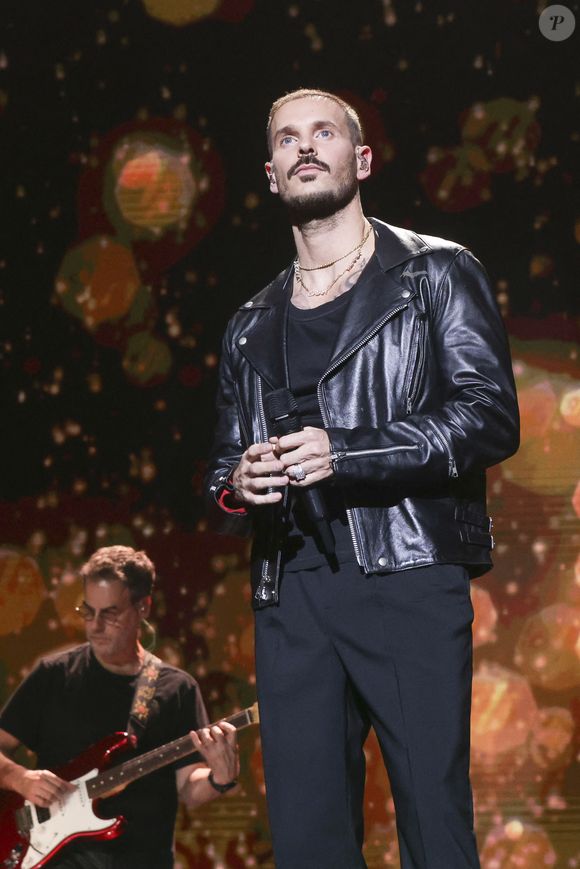 Exclusif - M. Pokora (Matt Pokora) - Enregistrement du grand concert caritatif "Tous avec le Maroc" au Dôme de Paris, diffusée en direct sur M6 le 13 septembre 2023. © Jack Tribeca / Bestimage