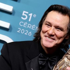 Jim Carrey (César d'Honneur pour l'ensemble de sa carrière) - Press room de la 51ème cérémonie des César, à l'Olympia. Paris, le 26 février 2026.
© Dominique Jacovides/Bestimage