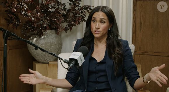 Meghan Markle, duchesse de Sussex, répond aux questions d'Emma Grede dans son émission "Aspire with Emma Grede", le 17 juin 2025 @JLPPA / Bestimage