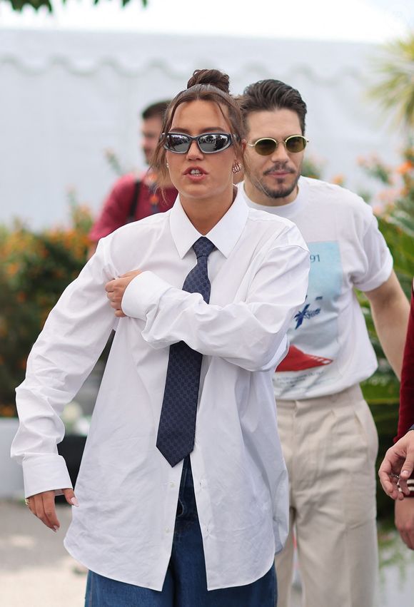 Adèle Exarchopoulos et François Civil - Photocall du film "L'Amour Ouf" (Beating Hearts / Compétition) lors du 77ème Festival International du Film de Cannes (14 - 25 mai 2024), le 24 mai 2024.  © Jacovides / Moreau / Bestimage