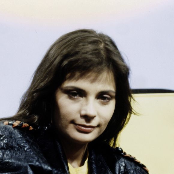 Archives - Marie Trintignant sur le plateau de l'émission TV "Ciel mon mardi!". Le 18 juin 1991. CEDRIC PERRIN / BESTIMAGE