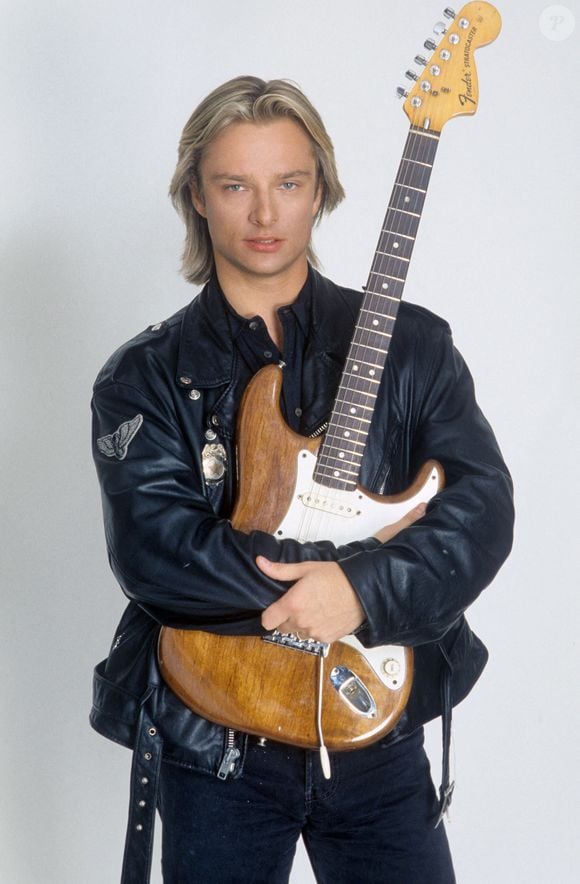 David Hallyday le 03.04.1991 à Munich. Photo DPA/ABACAPRESS.COM