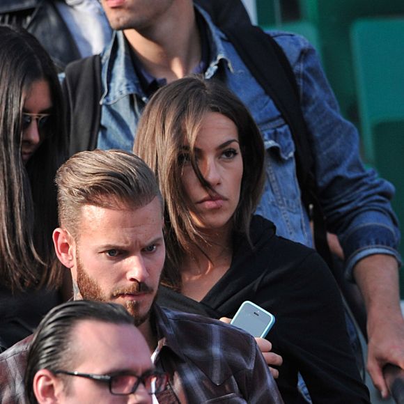 M. Pokora (Matt Pokora) et Scarlett assistent aux Internationaux de France de tennis de Roland Garros à Paris le 2 juin 2014. © Giancarlo Gorassini/Bestimage