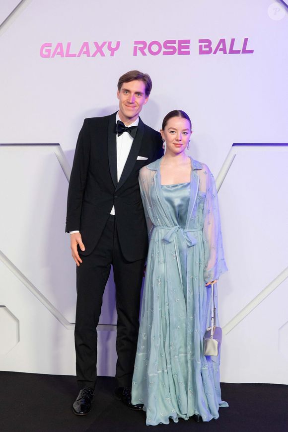 Ben Sylvester Strautmann et S.A.R. la princesse Alexandra de Hanovre assistent à la 70e édition du "Bal de la Rose" au Sporting Club de Monte-Carlo à Monaco, le 21 mars 2026.  © Olivier Huitel/Pool Monaco/Bestimage