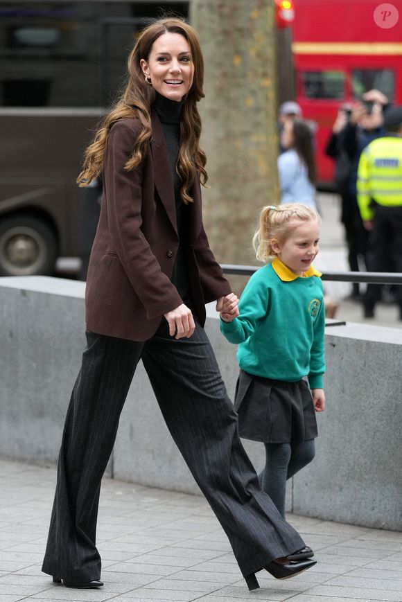 Catherine (Kate) Middleton, princesse de Galles, lance un nouveau projet de la "Royal Foundation Centre for Early Childhood" visant à soutenir les jeunes enfants dans le développement de compétences sociales à Londres, Royaume Uni, le 4 février 2025. © Julien Burton/Bestimage