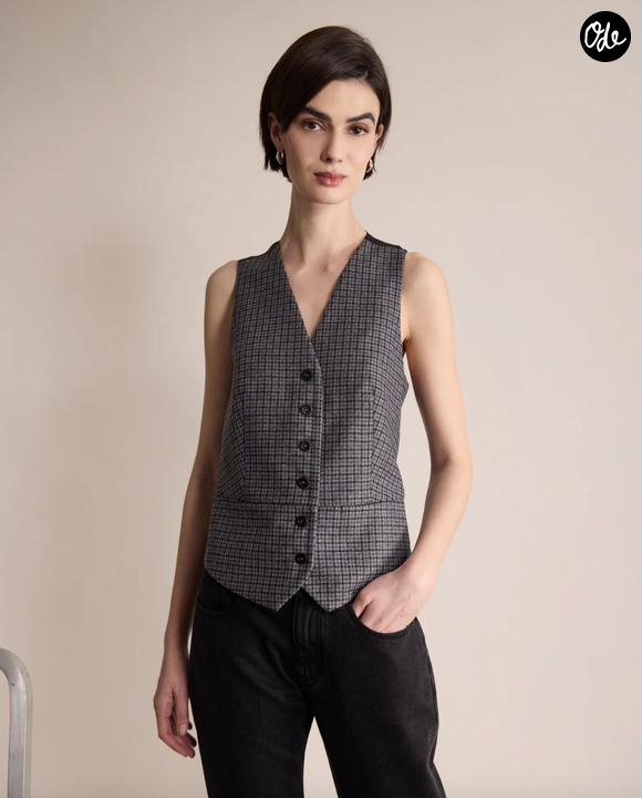 Gilet Sanite à Carreaux