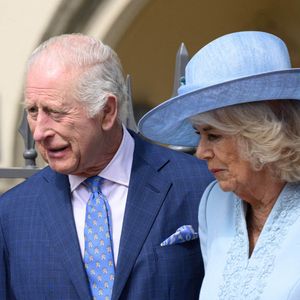 Le roi Charles et la reine Camilla assistent au service des matines de Pâques à la chapelle St George du château de Windsor le dimanche de Pâques. George au château de Windsor le dimanche de Pâques 20 avril 2025. Photo par Doug Peters/EMPICS/PA Photos/ABACAPRESS.COM