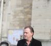 “Cela a du sens que ce soit lui qui défende le répertoire de son père”, ajoute Claude François Jr.
Claude François Junior (Jr) lors de la messe hommage à Claude François en l'église Notre-Dame d'Auteuil à Paris le 10 mars 2018. Cette commémoration marque le 40ème anniversaire de la mort du chanteur. Ses obsèques ont été célébrées au même endroit le 15 mars 1978.
© CVS / Bestimage