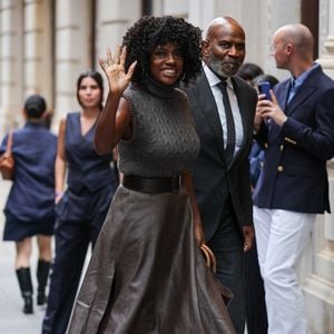 Viola Davis au défilé Ralph Lauren, collection prêt-à-porter printemps/été 2027 à New York, le 9 septembre 2026. Crédit photo : Backgrid USA / Bestimage