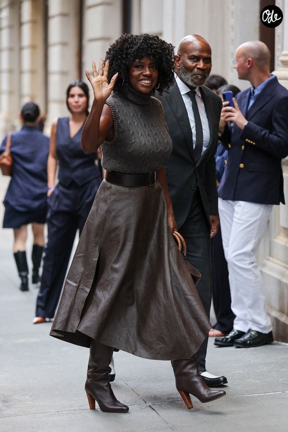 Viola Davis au défilé Ralph Lauren, collection prêt-à-porter printemps/été 2027 à New York, le 9 septembre 2026. Crédit photo : Backgrid USA / Bestimage