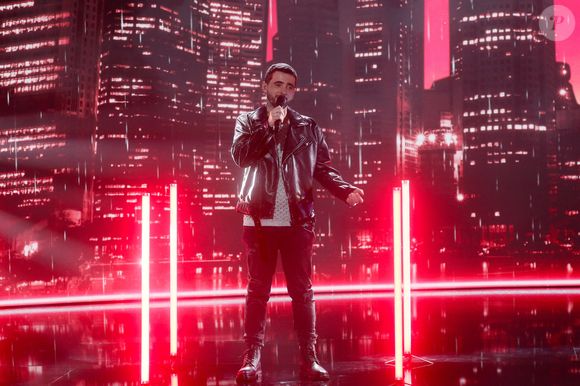 Louis Delort - Backstage de l'enregistrement de l'émission "La grande soirée des comédies musicales", présentée par E.Gossuin et H.Segara et diffusée le 26 mars sur W9
© Christophe Clovis / Bestimage