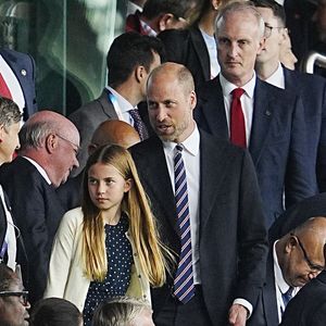 Le Prince de Galles et la Princesse Charlotte lors de la finale de l'UEFA Women's Euro 2025 au St. Jakob-Park à Bâle, Suisse, le 27 juillet 2025. Photo by Peter Byrne/PA Wire/ABACAPRESS.COM