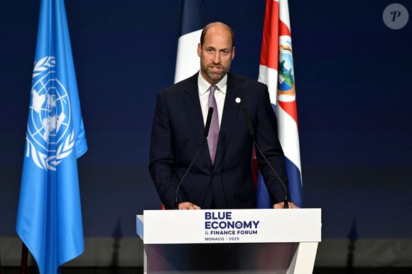 Le prince William, prince de Galles lors du Blue Economy and Finance Forum à Monaco le 8 juin 2025.

© Bruno Bebert / Bestimage
