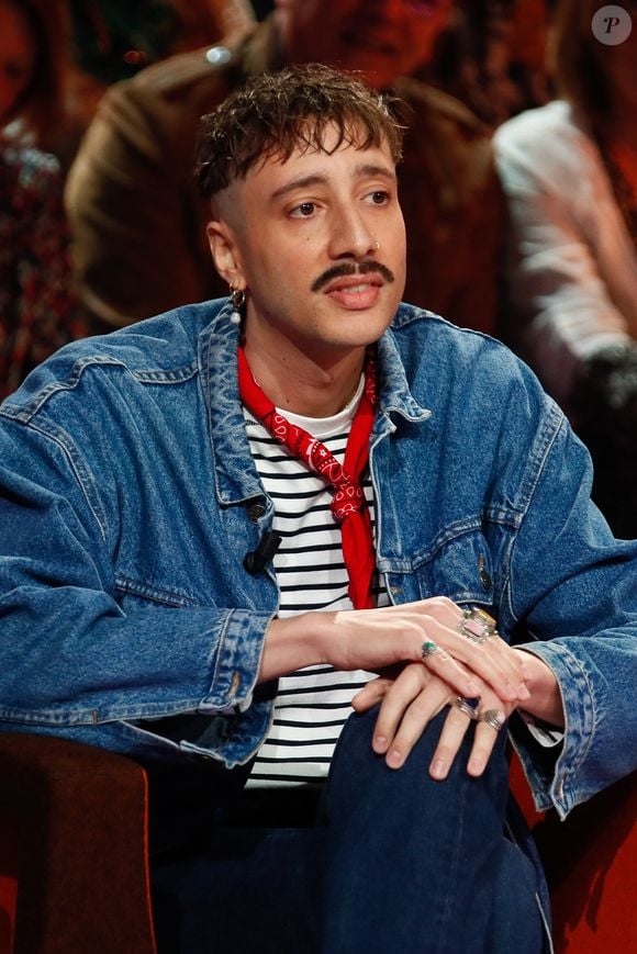 Exclusif - Cliff Voulzy, lors de l'enregistrement de l'émission "Famille je vous aime" présentée par M. Drucker et qui sera diffusée le 13 juin 2025 sur France 3, aux Studios rive gauche à Paris, France, le 14 avril 2025. © Clovis-Gaffiot/Bestimage