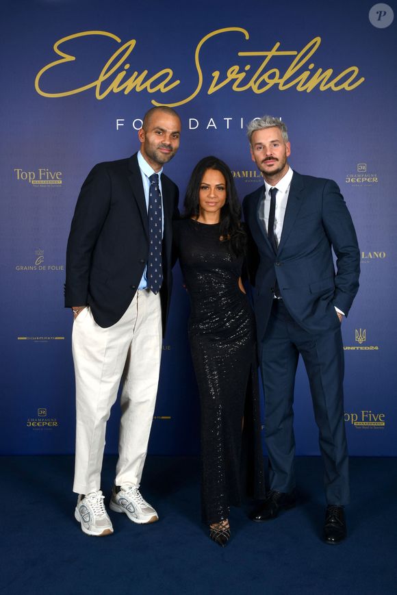 Exclusif - Tony Parker, Christina Milian et son mari M. Pokora (Matt Pokora) - Photocall du gala annuel de la Fondation Elina Svitolina au Yacht Club de Monaco. Le 2 décembre 2022
© Bruno Bebert / Bestimage
