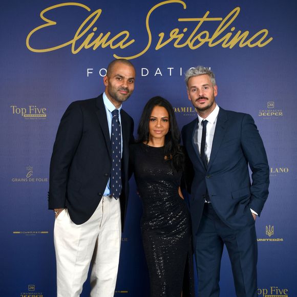 Exclusif - Tony Parker, Christina Milian et son mari M. Pokora (Matt Pokora) - Photocall du gala annuel de la Fondation Elina Svitolina au Yacht Club de Monaco. Le 2 décembre 2022
© Bruno Bebert / Bestimage