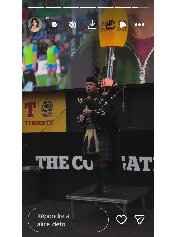 Captures d'écran de l'Instagram d'Alice Detollenaere.
