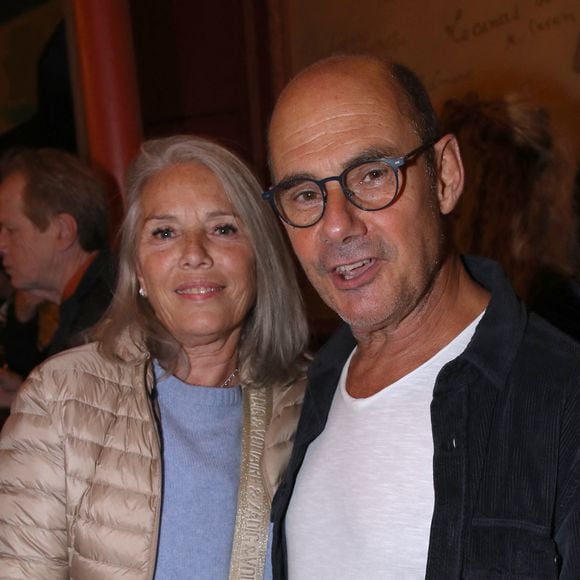 Exclusif - Bernard Campan et sa femme Anne - Cocktail à la suite de la Pièce "Check up" au théâtre Antoine à Paris, France. © Bertrand Rindoff / Bestimage