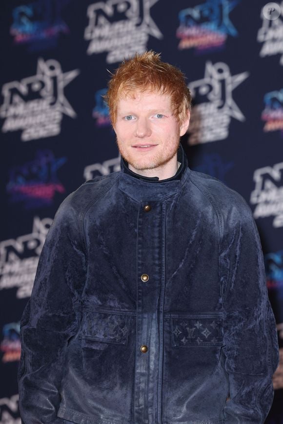 Ed Sheeran au photocall de la 27ème édition des NRJ Music Awards au palais des Festivals de Cannes, France, le 31 octobre 2025. © Dominique Jacovides/Bestimage