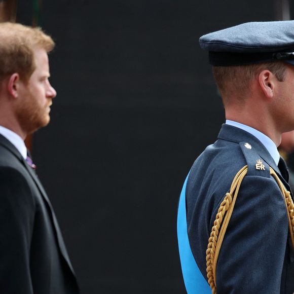 Le domaine d’Althorp abrite aussi la tombe de Diana, un lieu intime où Harry a rendu visite avec Meghan en 2022. 

Le prince William, prince de Galles et le prince Harry, duc de Sussex - Procession du cercueil de la reine Elizabeth II d'Angleterre de l'Abbaye de Westminster à Wellington Arch à Hyde Park Corner, près du palais de Buckingham, au son de Big Ben et de coups de canon. Dans le cadre des funérailles d'Etat, le cercueil sera ensuite transféré dans le corbillard royal pour prendre la direction du château de Windsor, à Londres, Royaume Uni, le 19 septembre 2022. AGENCE / BESTIMAGE