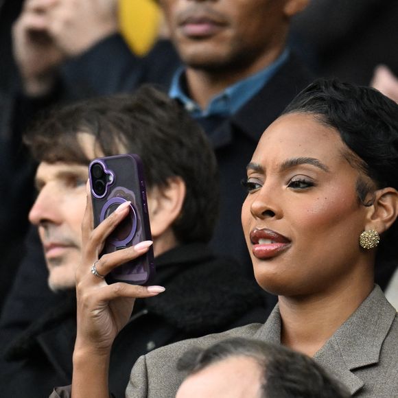 Angélique Angarni-Filopon en tribunes lors du match de football Ligue 1 Uber Eats opposant le Paris Saint-Germain (PSG) à l'OGC Nice (1-0) au Parc des Princes à Paris, France, le 1er novembre 2025. © Lionel Urman/Bestimage