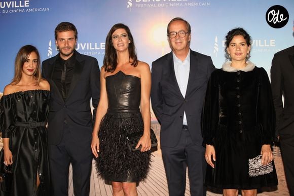 Alice Belaïdi, Roman Kolinka, Anna Mouglalis, le représentant Louis Roederer, Marie Louise Khondji - Press room lors de la soirée de clôture du 45ème Festival du Cinéma Américain de Deauville. Le 14 septembre 2019. © Denis Guignebourg / Bestimage