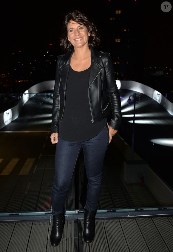 Exclusif - Estelle Denis - Cupra France inaugure son circuit automobile éphémère "The roof of driving experience" sur les toits de Paris le 25 septembre 2019. © Christophe Clovis - Veeren Ramsamy / Bestimage
