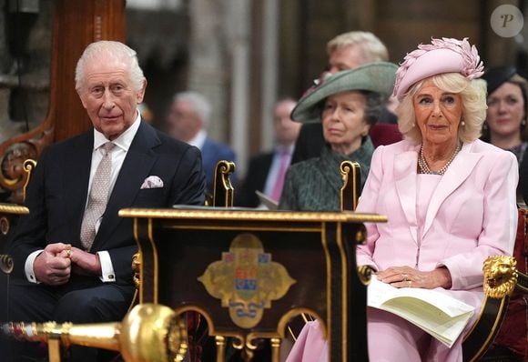 Le roi Charles III d'Angleterre et Camilla Parker Bowles, reine consort d'Angleterre - La famille royale d'Angleterre célèbre le 76ème Commonwealth Day à l'abbaye de Westminster à Londres le 10 mars 2025. ©Julien Burton / Bestimage