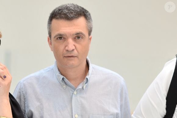 Thomas Langmann, producteur du film oscarisé The Artist, arrive au tribunal à Paris, France, le 28 août 2018. Langmann fait face à une plainte de son ex-partenaire Céline Bosquet pour harcèlement. Photo by Eliot Blondet/ABACAPRESS.COM