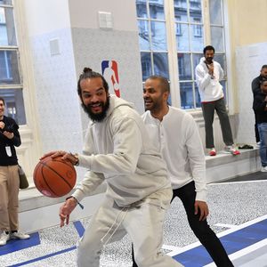 Joakim Noah et Tony Parker  à Paris le 20 janvier 2023. © Veeren/Bestimage