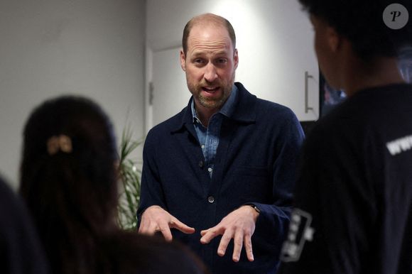 Le Prince de Galles a visité Centrepoint à Ealing, dans l'ouest de Londres, pour rencontrer des jeunes soutenus par l'organisation caritative. 21 janvier 2025. Photo by Hannah McKay/PA Wire/ABACAPRESS.COM