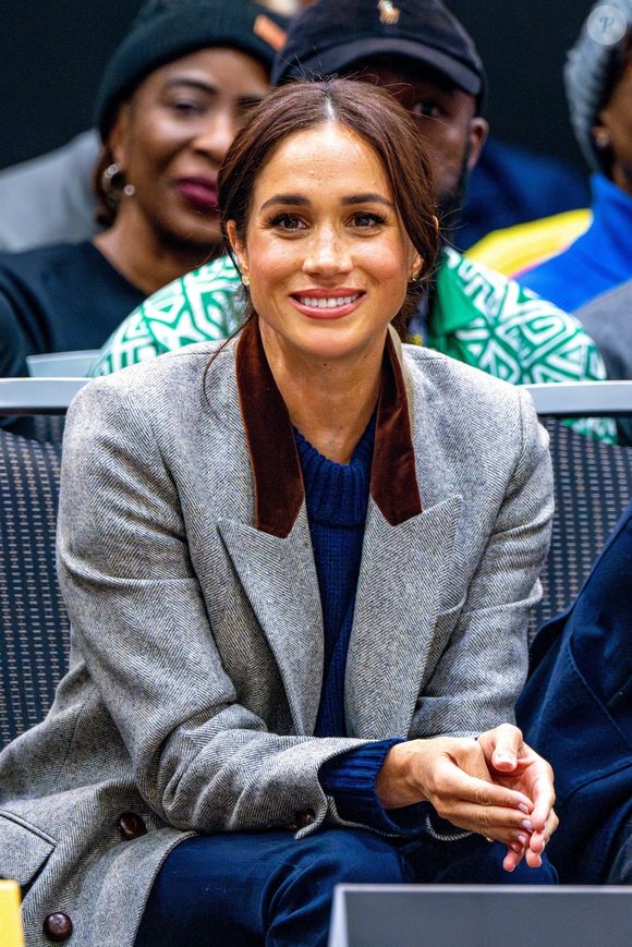 Meghan Markle, duchesse de Sussex, assiste à un match de basketball en fauteuil lors des "Invictus Games Vancouver Whistler 2025" à Vancouver, le 9 février 2025. Backgrid USA / Bestimage