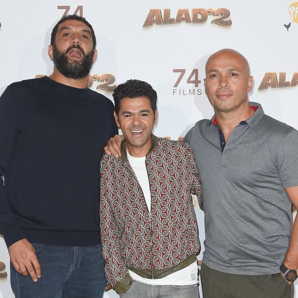 Ramzy Bedia, Jamel Debbouze et Eric Judor - Les célébrités posent lors du photocall de l'avant-première du film "Alad'2" au cinéma le grand Rex à Paris le 21 septembre 2018.
© Guirec Coadic/Bestimage