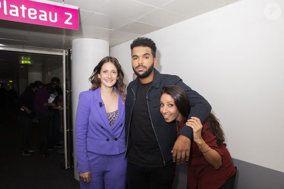 Az, Rosa Bursztein, Léa Lando - Backstage de l'enregistrement de la première émission "On Est En Direct" (OEED), présentée par L.Ruquier, diffusée sur France 2 le 26 septembre 2020. © Jack Tribeca / Bestimage