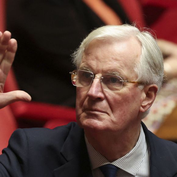 Michel Barnier lors de la séance de questions au gouvernement à l'Assemblée nationale à Paris, France, le 25 novembre 2025. © Michtof/PsnewZ/Bestimage