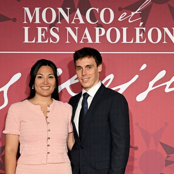 Marie et Louis Ducruet lors de l'inauguration de l'exposition "Monaco et les Napoléon(s) - Destins croisés", au Grimaldi Forum à Monaco, le 10 juillet 2025. 

Bruno Bebert / Bestimage