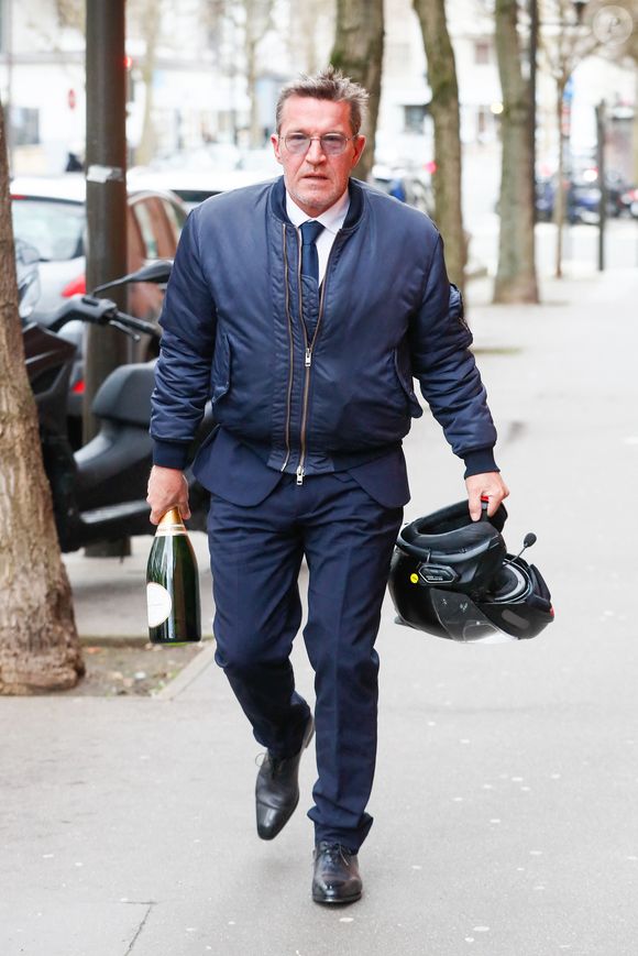 Exclusif - Benjamin Castaldi - Arrivées au plateau de la dernière émission "Touche pas à mon poste" (TPMP) diffusée en direct sur C8 avant la fermeture de la chaîne le 28 février, à Paris, France, le 27 février 2025. © Christophe Clovis/Bestimage