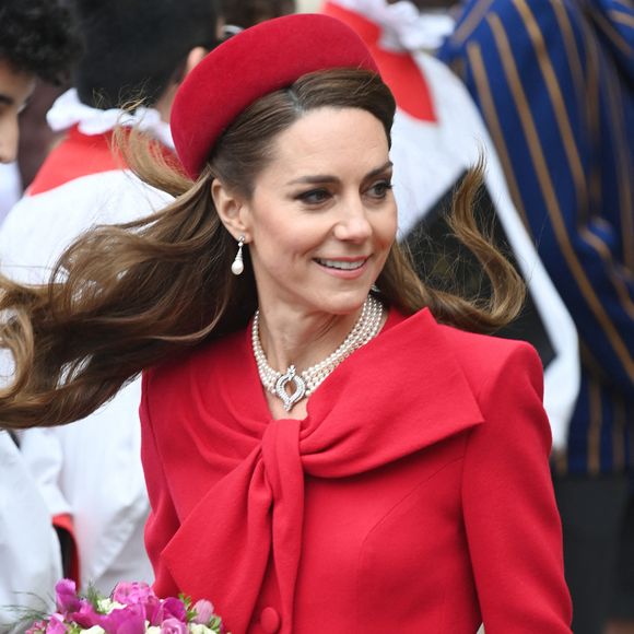 Catherine (Kate) Middleton, princesse de Galles - La famille royale britannique célèbre le 76ème Commonwealth Day à l'abbaye de Westminster à Londres, le 10 mars 2025.