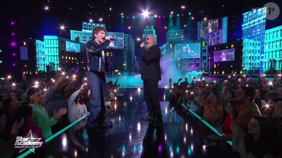 Bastiaan et Pascal Obispo lors du prime de la "Star Academy" du 17 janvier 2026 sur TF1.