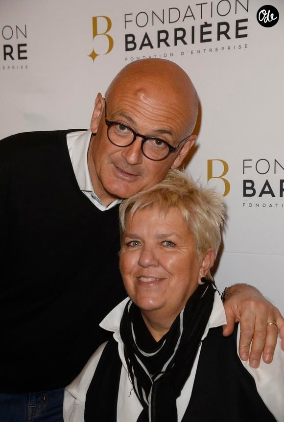 Mimie Mathy et son mari Benoist Gérard - Remise du prix de La Fondation Diane & Lucien Barrière 2015 au théâtre Tristan Bernard à Paris, pour la pièce "Je vous écoute" à Paris le 1er février 2016. © Coadic Guirec/Bestimage
