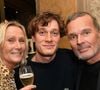 Le fils de Laurent Baffie rejoint la série de TF1
Exclusif - Laurent Baffie avec sa femme Sandrine et son fils Benjamin - Laurent Baffie fête son succès littéraire "1 Million de livres vendus" aux Deux Magots à Paris le 8 mars 2023. © Veeren/Bestimage