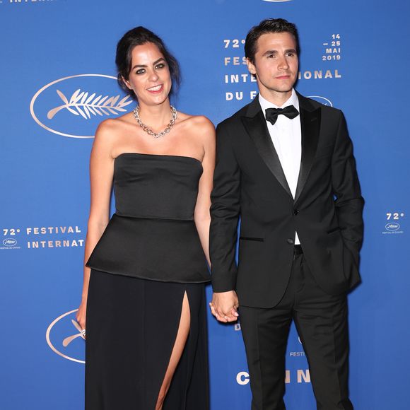 Anouchka Delon (Robe Elie Saab) et son compagnon Julien Dereims - Photocall du dîner d'ouverture du 72ème Festival International du Film de Cannes, le 14 mai 2019. © Jacovides-Borde-Moreau/Bestimage