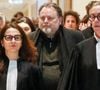 Christophe Ruggia a été condamné à deux de prison ferme avec port de bracelet électronique
Christophe Ruggia arrive avec ses avocates Fanny Collin et Orly Rezlan au tribunal - Le réalisateur Christophe Ruggia, poursuivi pour agressions sexuelles envers la comédienne Adèle Haenel, condamné à deux de prison ferme avec port de bracelet électronique va faire appel de la décision, au tribunal judiciaire de Paris, France, le 3 février 2025. © Christophe Clovis/Bestimage