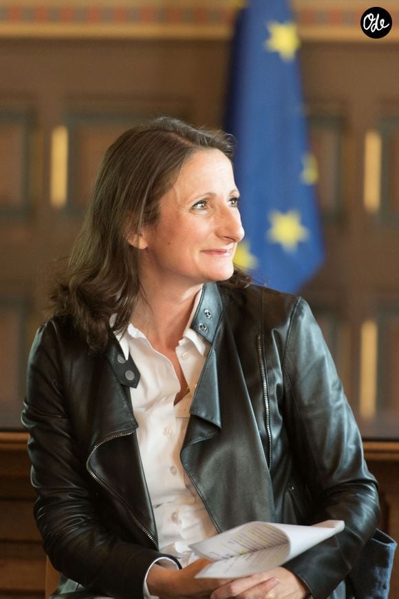 Anne-Sophie Pic, chef cuisinière et propriétaire du restaurant valentinois « La Maison Pic », a été reçue à la mairie en tant que marraine de la Fête de la gastronomie qui se déroulera au mois de septembre.  - Photo de Delmarty/ANDBZ/ABACAPRESS.COM