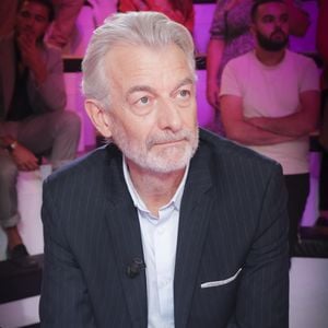 Exclusif - Gilles Verdez sur le plateau de l'émission Touche pas à mon poste (TPMP) diffusée en direct sur C8 le 10 octobre 2023. © Jack Tribeca / Bestimage